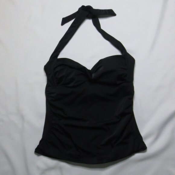 Swimsuits For All Other - 4/$14 NWT SWIMSUITS FOR ALL womens BATHING SUIT TOP halter BLACK SIZE 14